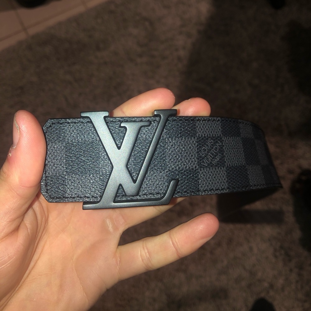 Louis Vuitton initiales damier graphite black/grey